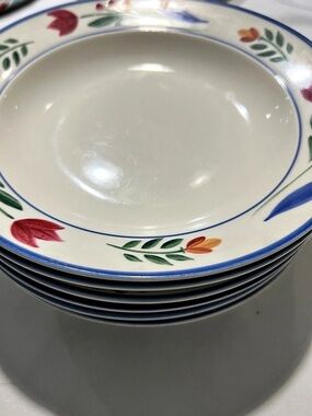 Sakura Majesticware Genuine Stoneware Lucia Soup Bowl Floral  Set of 6